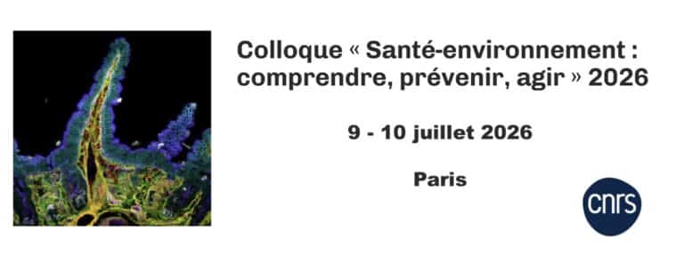 Colloque CNRS Sante environnement 9 10 juillet 2026 768x296