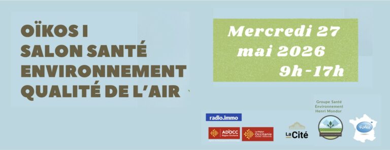 OIKOS 1 Salon sante environnement qualite de lair 27 mai 2026 768x296